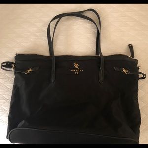 JPK Paris 75 Black Tote with gold zipper